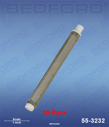 Bedford 55-3232 replaces  4433-10 / Asm 443310 Filter, 50 mesh, white, medium (10-pack) for  Airless Gun Filters
