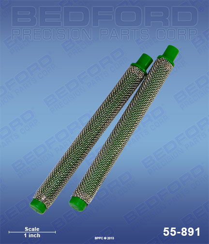 Bedford 55-891 replaces Titan 89957 Filters, 30 mesh, green, coarse (2-pack) for Titan LX-05 Spray Gun
