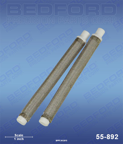 Bedford 55-892 replaces Titan 89958 Filters, 50 mesh, white, medium (2-pack) for Titan RX-Pro Airless Spray Gun
