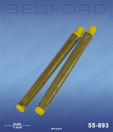 Bedford 55-893 replaces  89959 Filters, 100 mesh, yellow, fine (2-pack) for  Airless Gun Filters