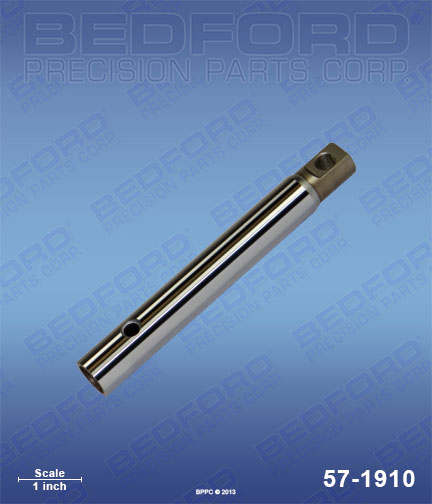 Bedford 57-1910 replaces Graco / Sherwin-Williams 222-438 / Graco 222438 Piston Rod (chrome plated stainless steel) for Graco / Sherwin-Williams Super Nova 700