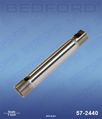 Bedford 57-2440 replaces Graco 236-567 / Graco 236567 Piston Rod (chrome plated stainless steel) for Graco GM 7000