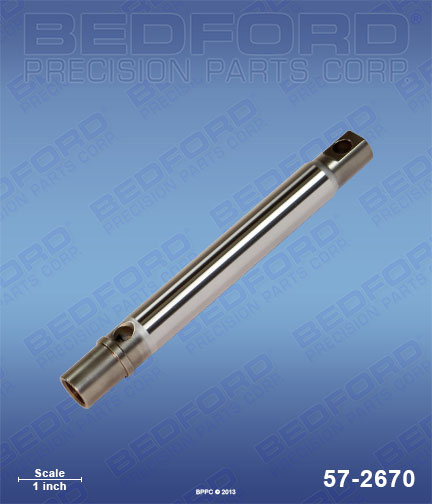 Bedford 57-2670 replaces Graco / ASM 240-518 / Graco 240518 Piston Rod (chrome plated stainless steel) for Graco / ASM H 2700 Plus