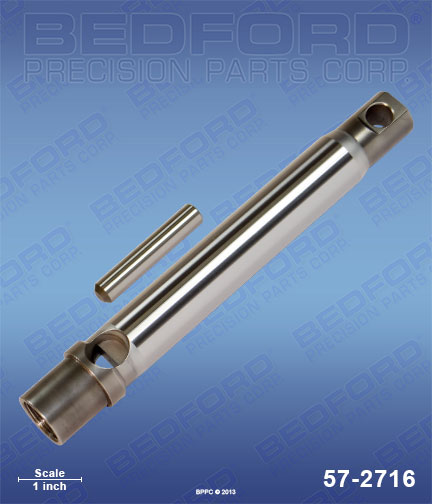 Bedford 57-2716 replaces Graco 240-919 / Graco 240919 Piston Rod (chrome plated stainless steel) for Graco GMax II 7900