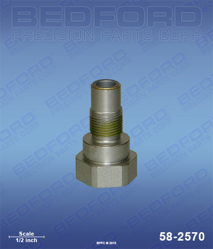 Bedford 58-2570 replaces Graco / Sherwin-Williams 243-181 / Graco 243181 Piston Valve for Graco / Sherwin-Williams Nova Pro