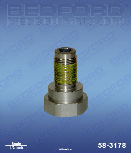 Bedford 58-3178 replaces Graco 287-877 / Graco 287877 Piston Valve (Plated Steel Housing) for Graco GMax 3900
