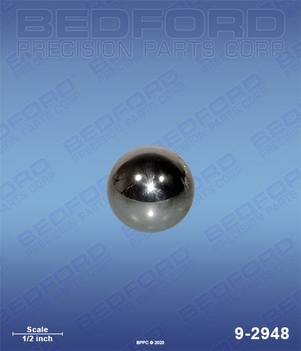 Bedford 9-2948 replaces Graco 244-898(1) / Graco 244898(1) Ball, piston (order per ball) for Graco Xtreme 220cc (900)