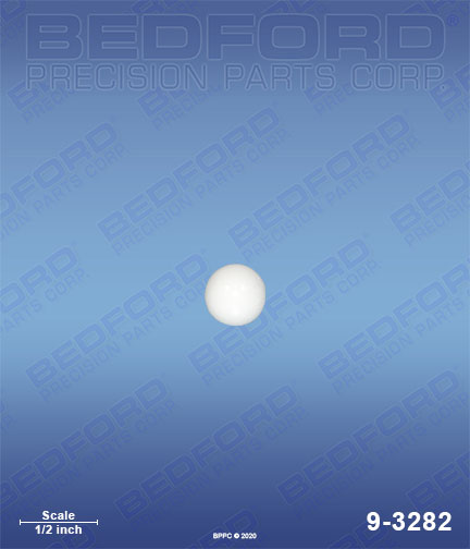 Bedford 9-3282 replaces Titan / Speeflo 704-702 / Titan 704702 Ball, outlet valve, ceramic for Titan / Speeflo PowrTex 1200 SF